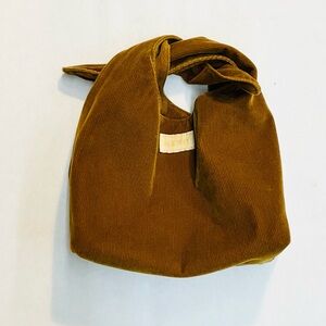 MERIT Brown Corduroy Knot bag